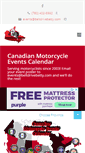 Mobile Screenshot of canadianmotorcycleevents.com